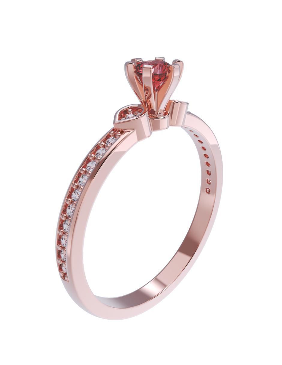 Anillo de compromiso 10 k 3