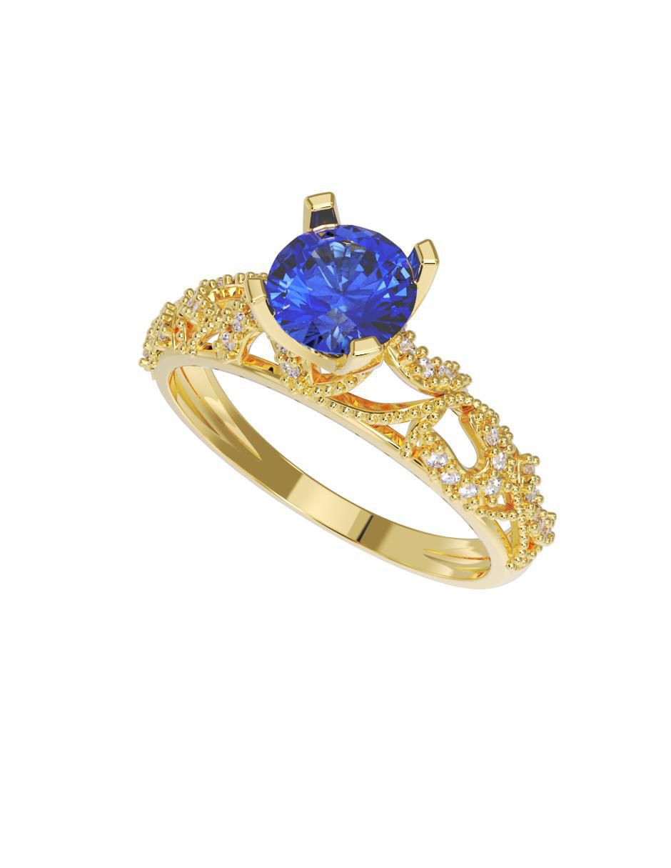 Anillo de compromiso 10 k 2