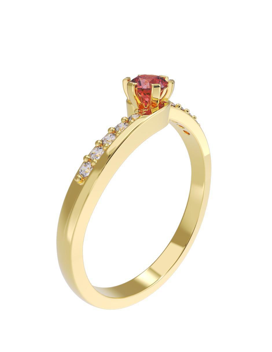 Anillo de compromiso 10 k 3