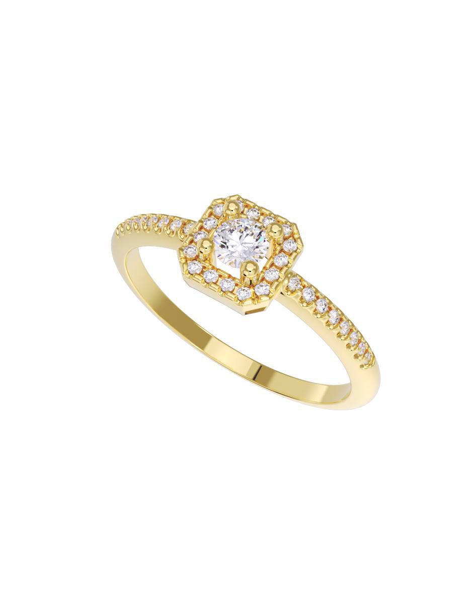 Anillo de compromiso 10 k 2