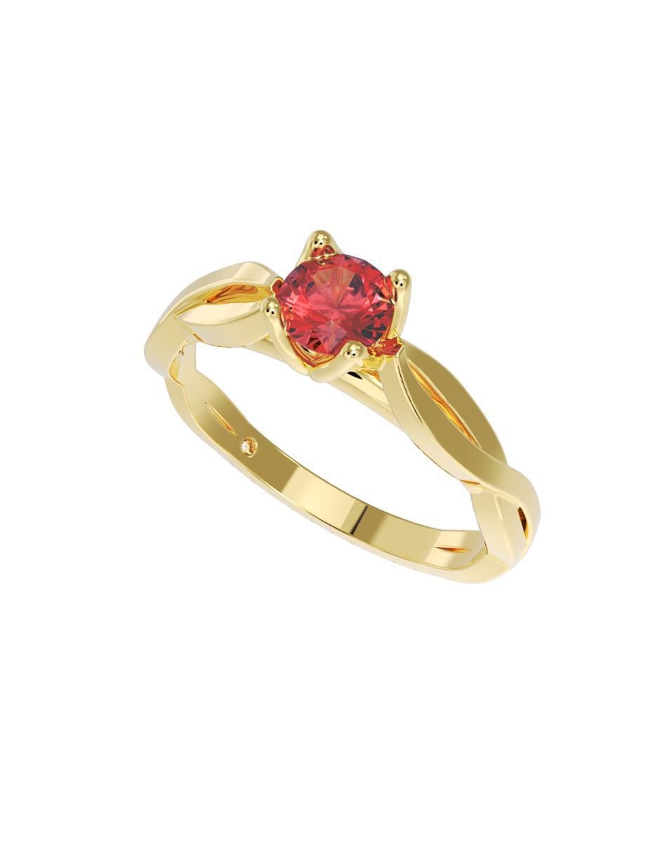Anillo de compromiso 10 k 2