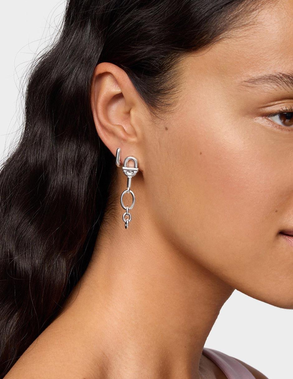Aretes de plata P 925 con acabado brillante 5