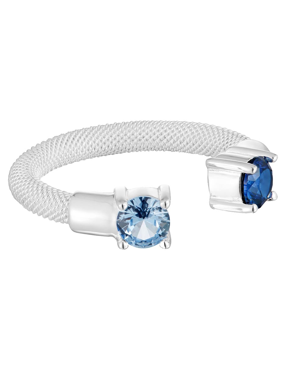 Anillo circular Mesh Lgg P 925 de plata espinela brillante Anillo circular Mesh Lgg P 925 de plata espinela brillante