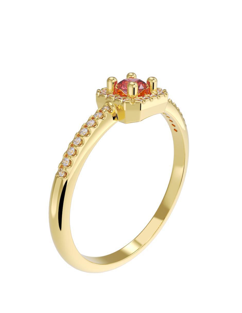 Anillo de compromiso 10 k 3