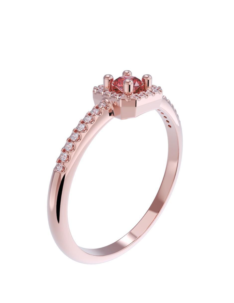Anillo de compromiso 10 k 3