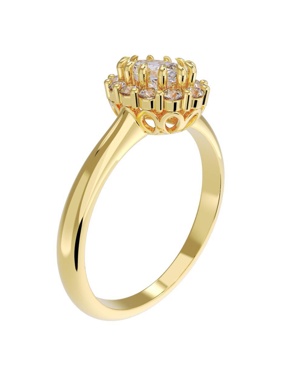 Anillo de compromiso 10 k 3