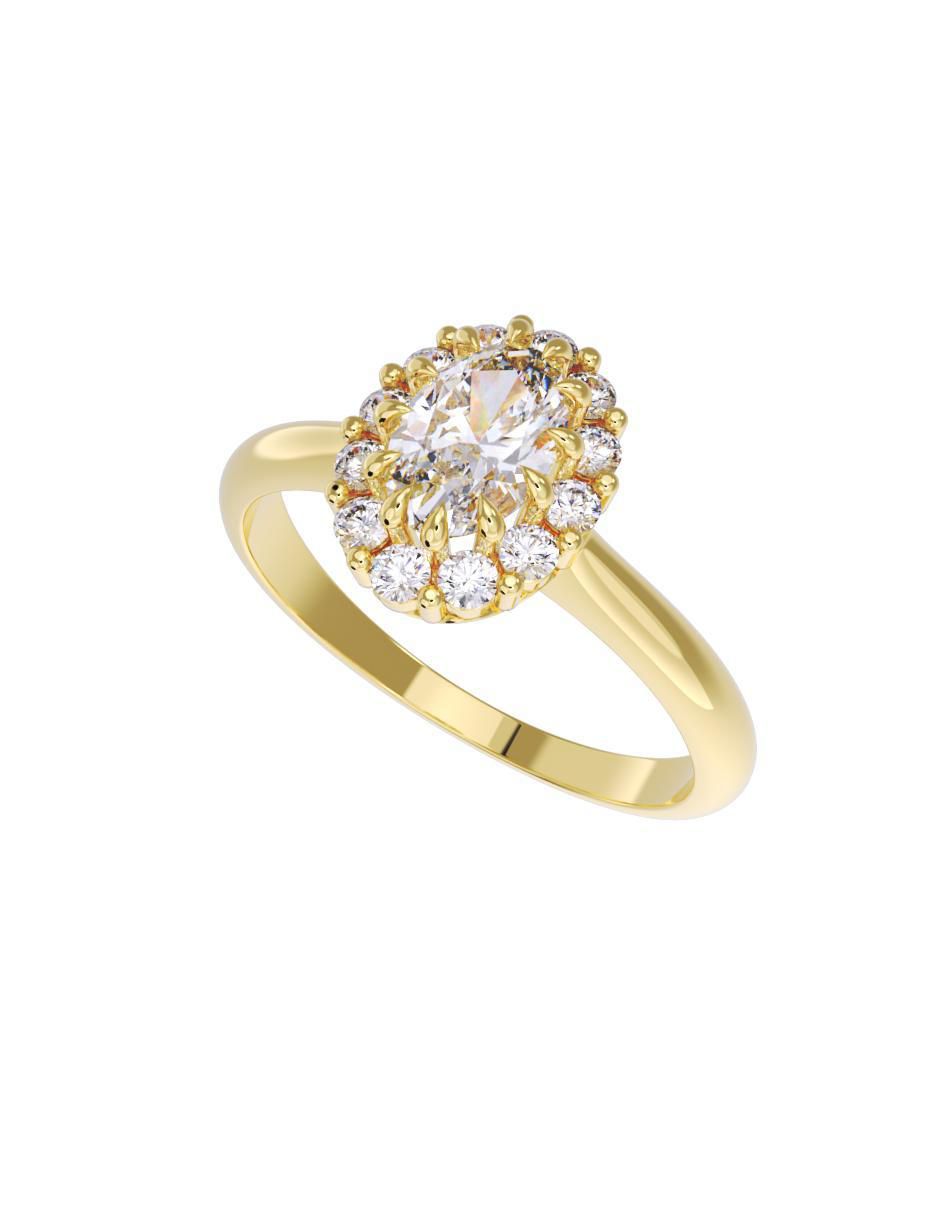 Anillo de compromiso 10 k 2