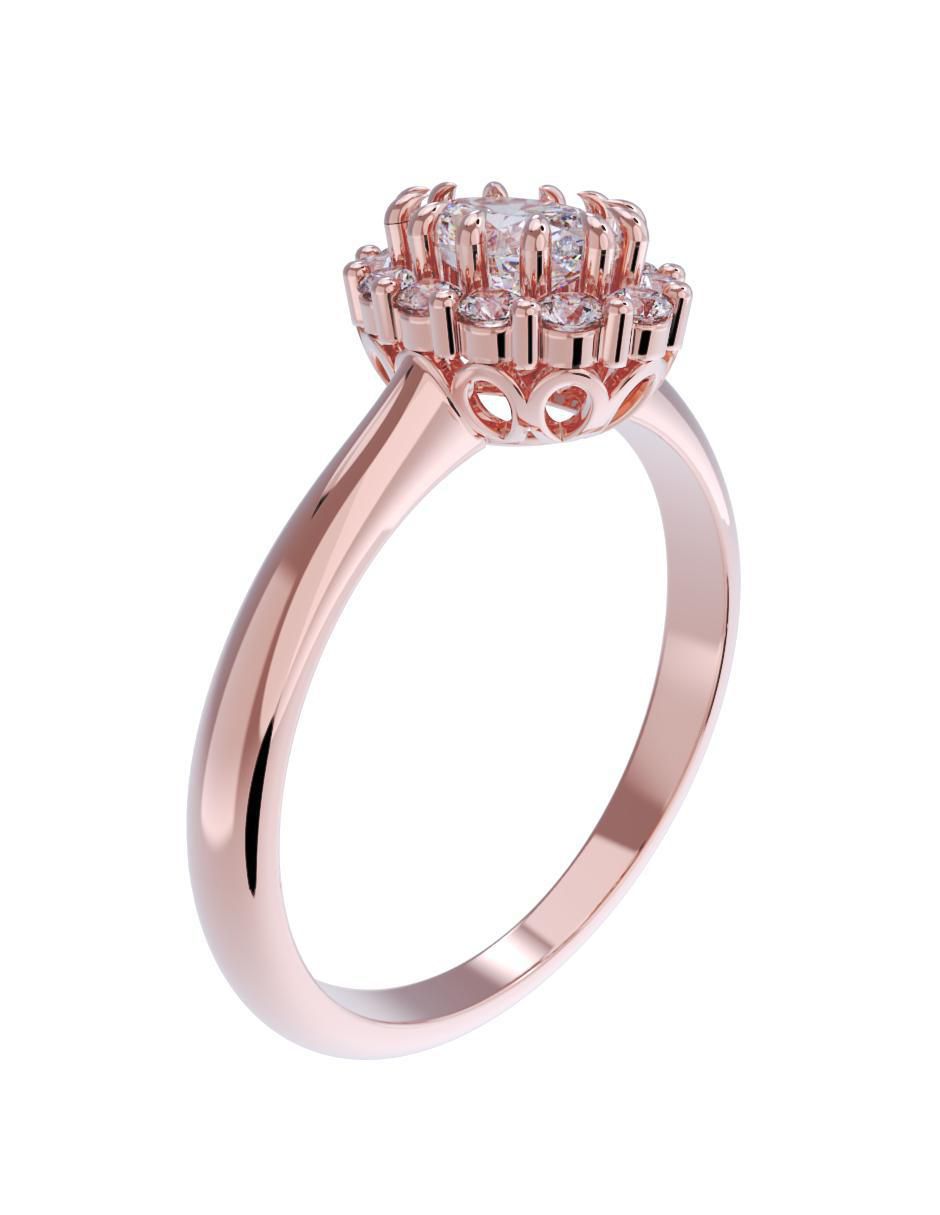 Anillo de compromiso 10 k 3