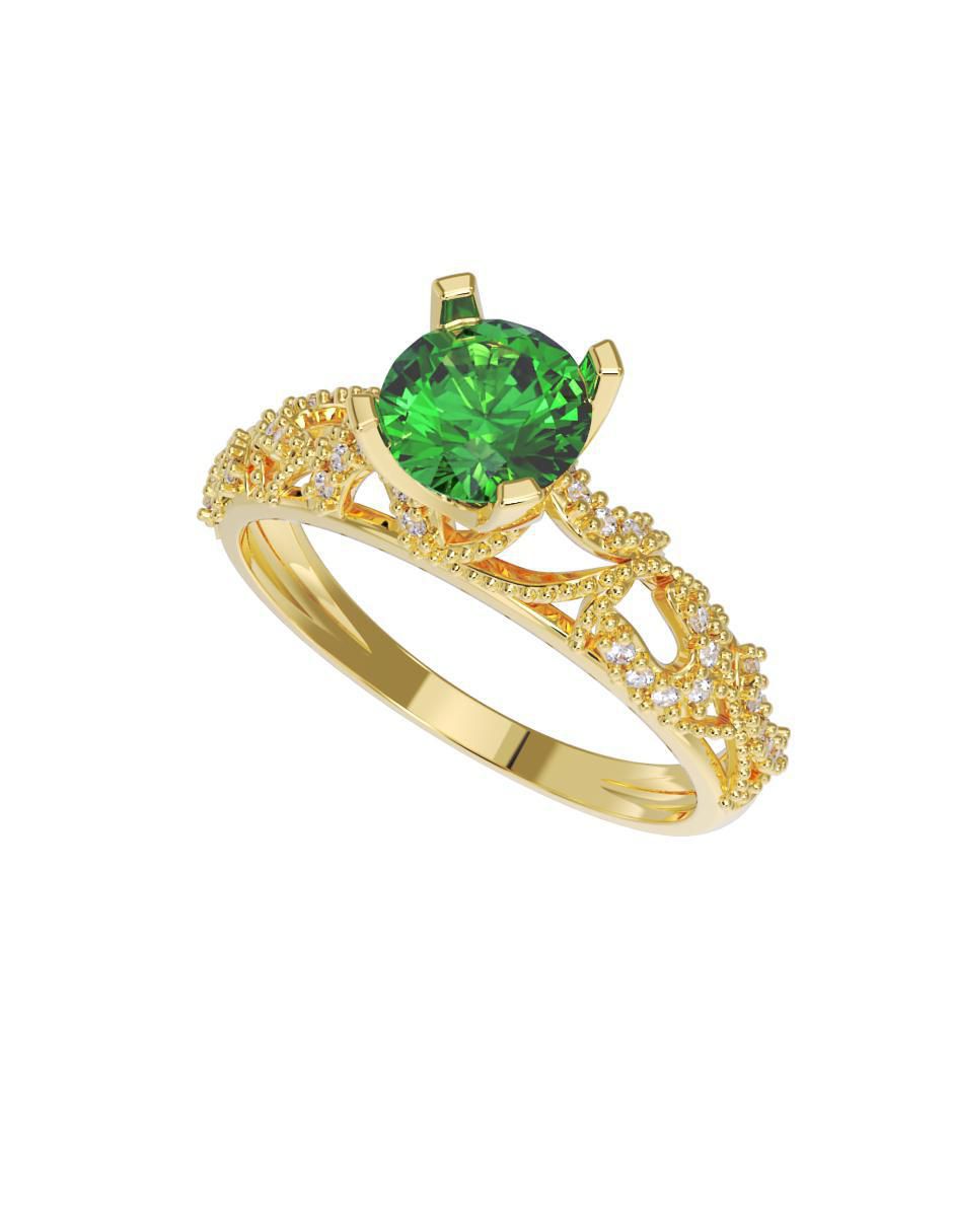 Anillo de compromiso 10 k 2