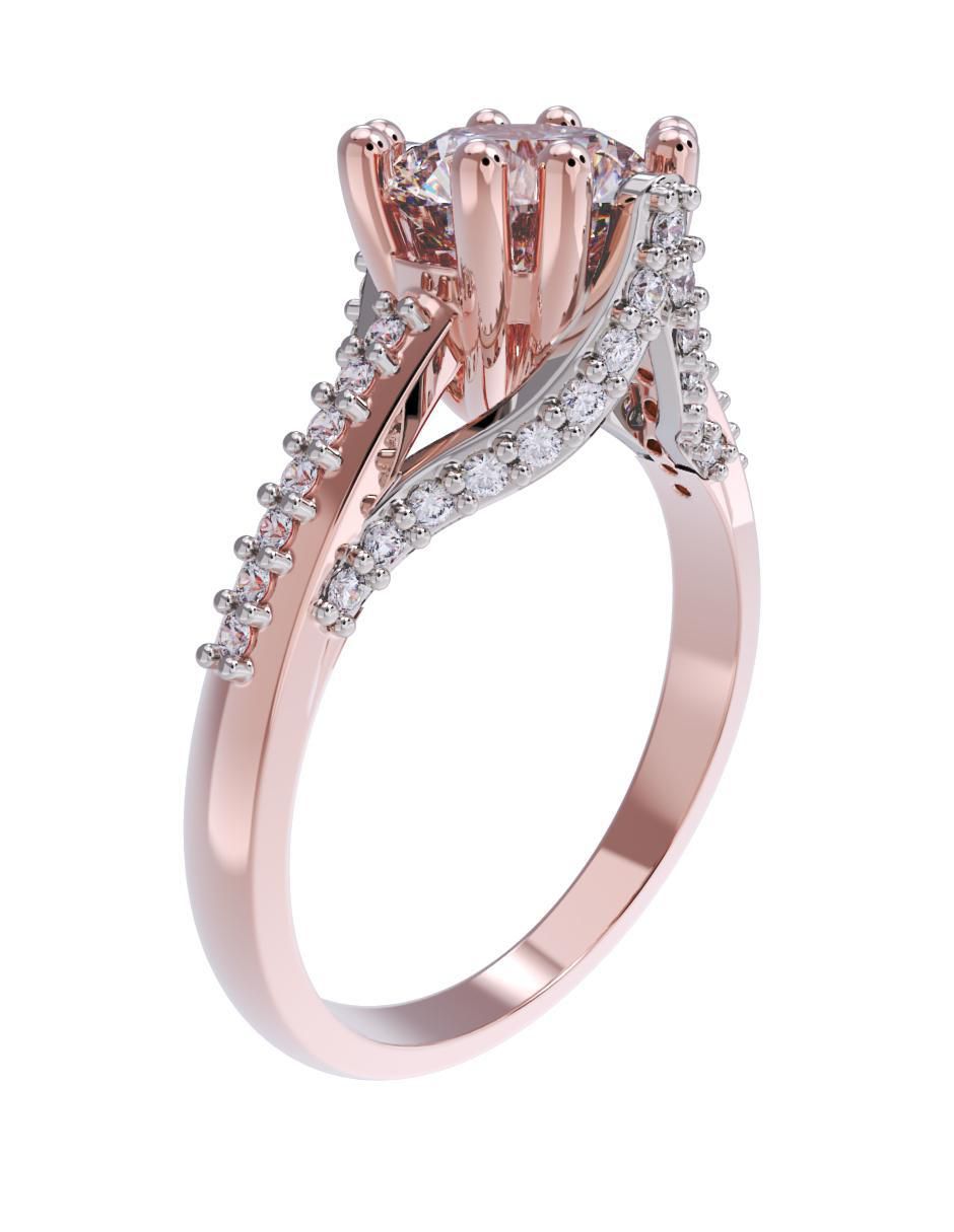 Anillo de compromiso 10 k 3