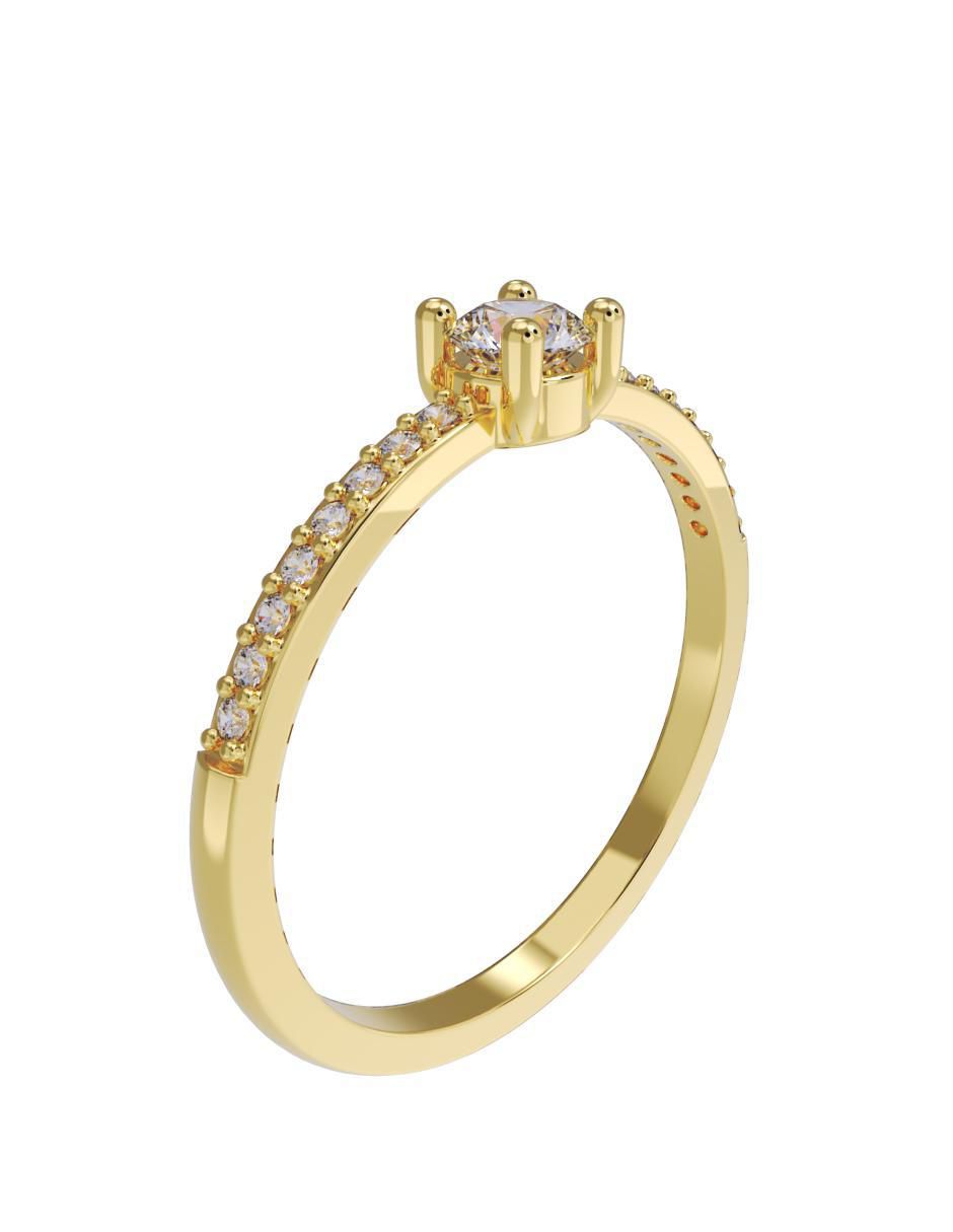 Anillo de compromiso 10 k 3