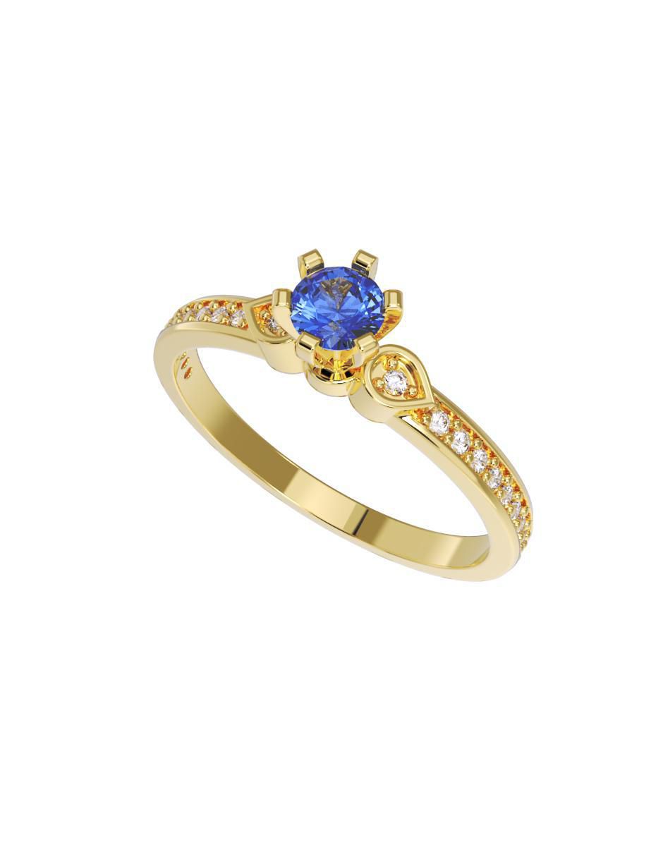 Anillo de compromiso 10 k 2