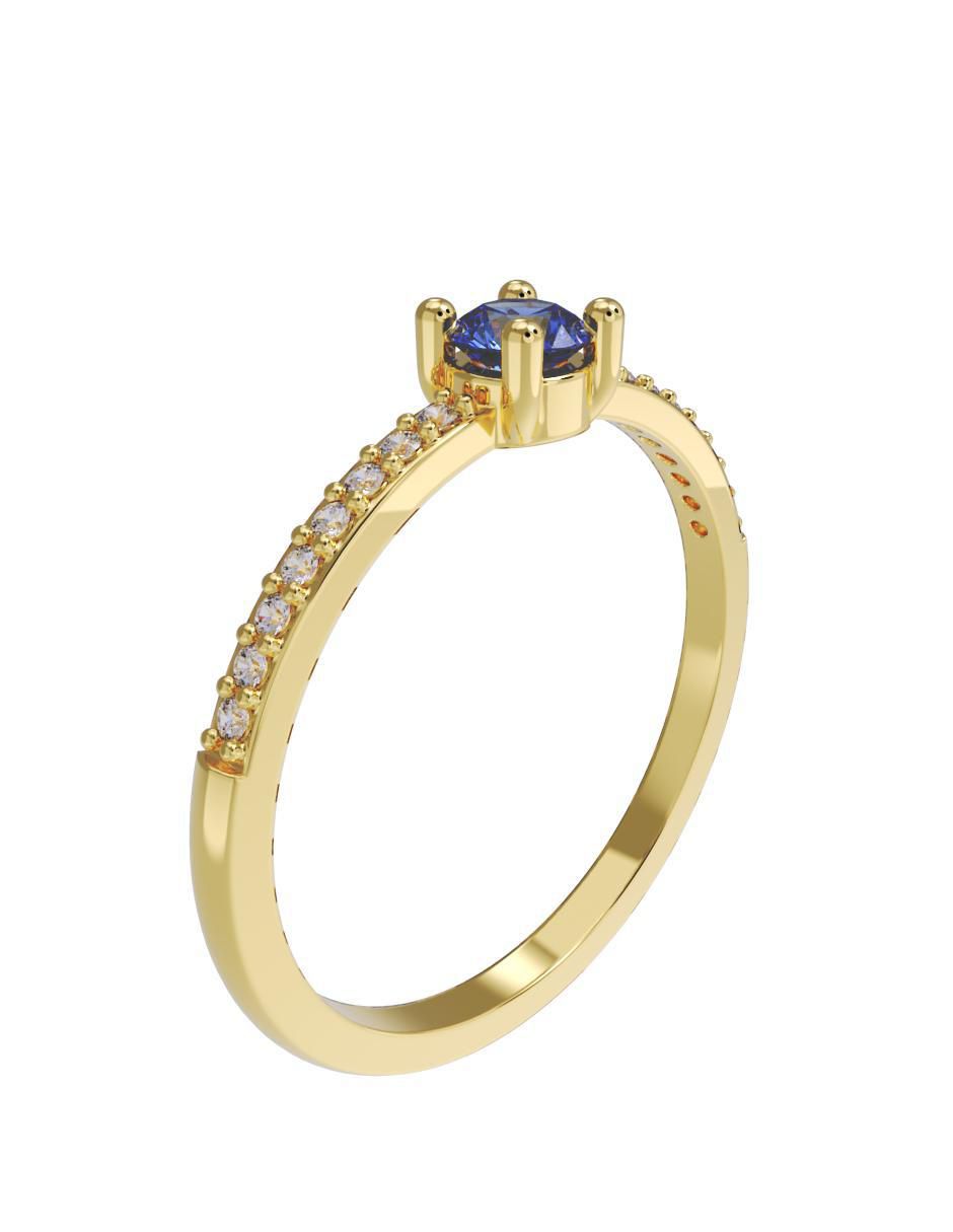 Anillo de compromiso 10 k 3