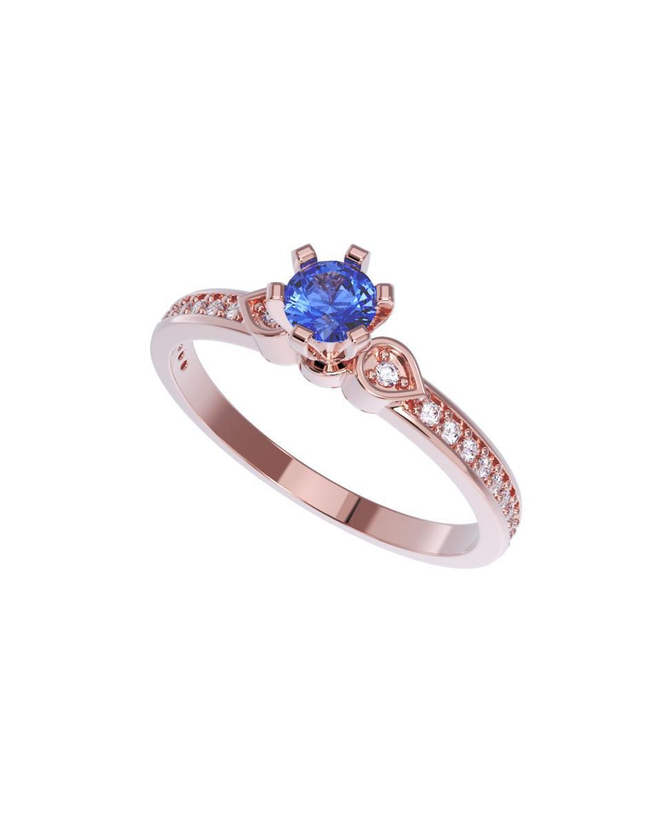 Anillo de compromiso 10 k 4