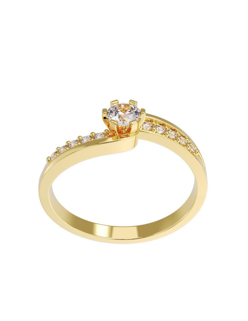 Anillo de compromiso 14 k 4
