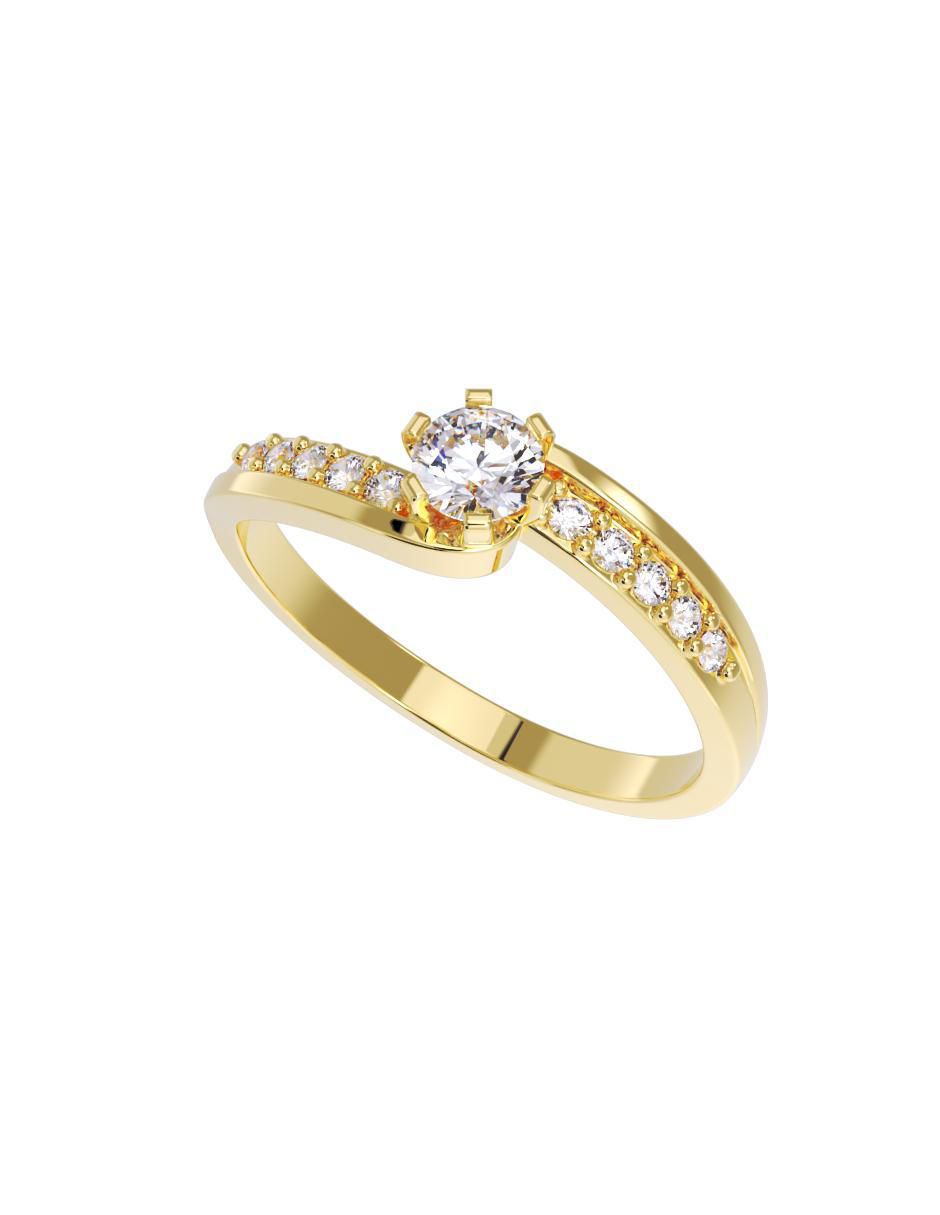 Anillo de compromiso 14 k 2