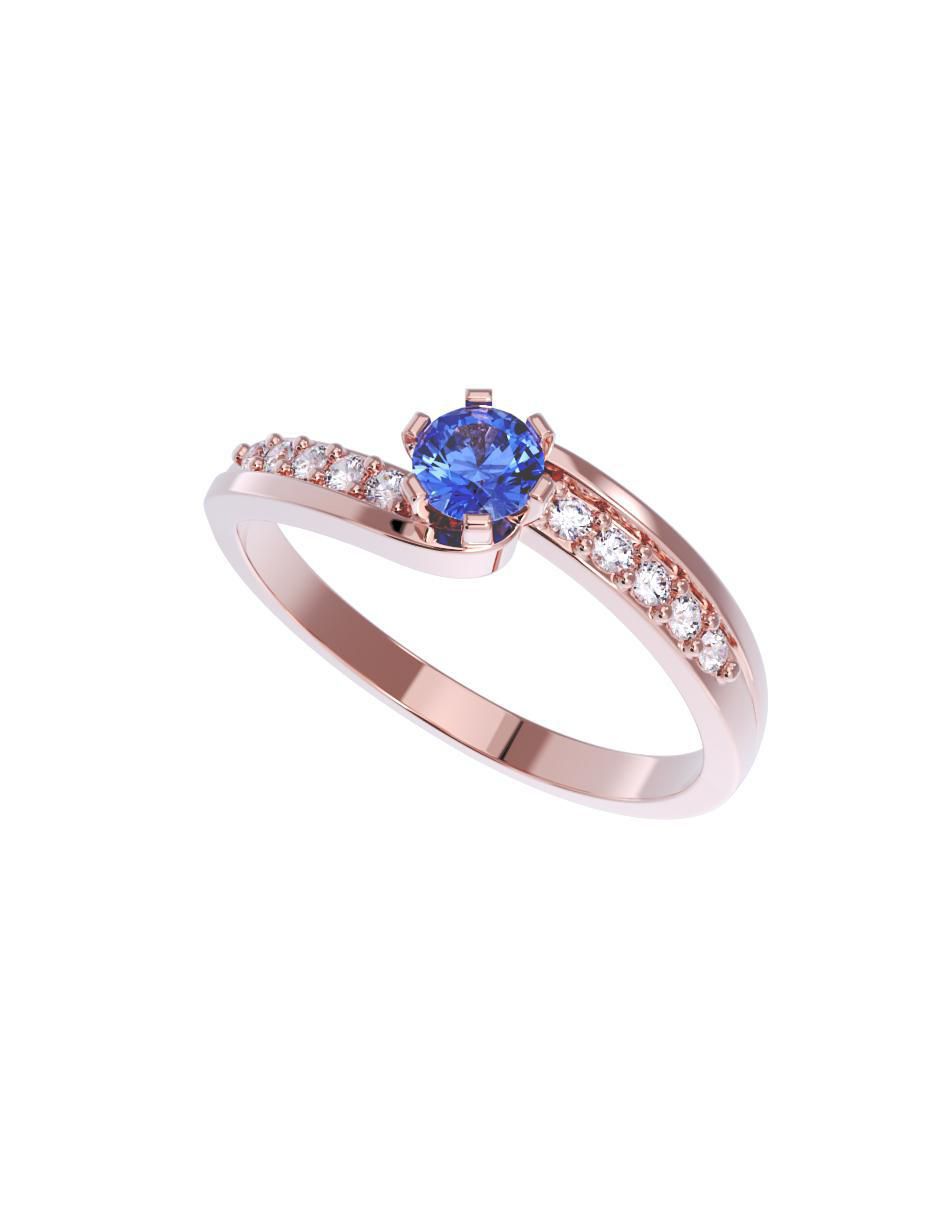 Anillo de compromiso 14 k 4
