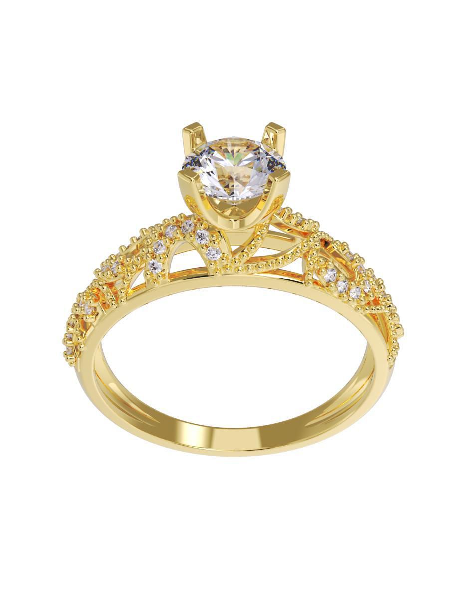 Anillo de compromiso 10 k 4