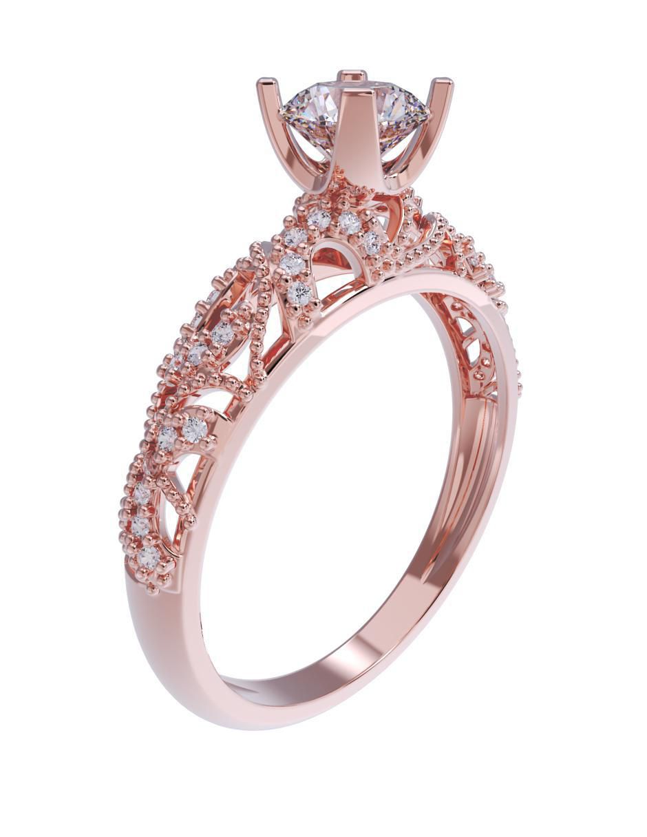 Anillo de compromiso 10 k 3