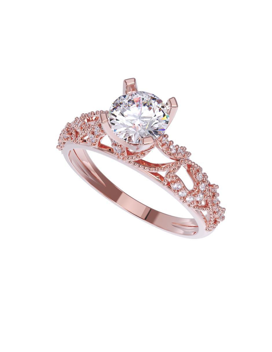 Anillo de compromiso 10 k 4