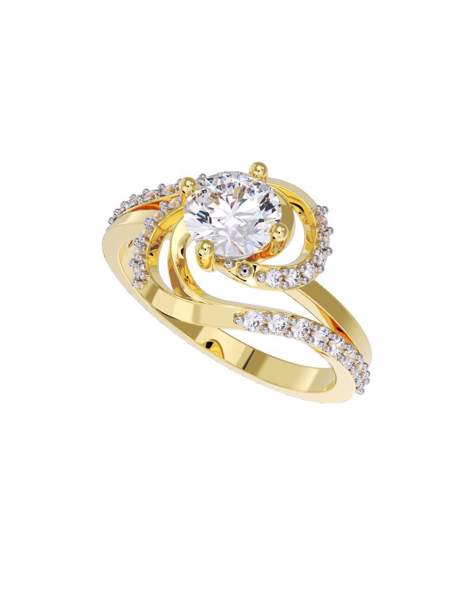 Anillo de compromiso 10 k 2