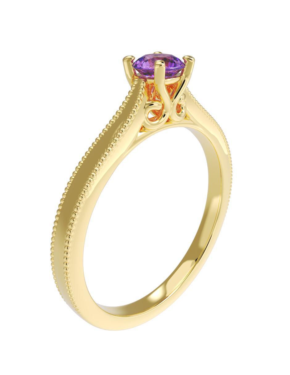 Anillo de compromiso 14 k 4