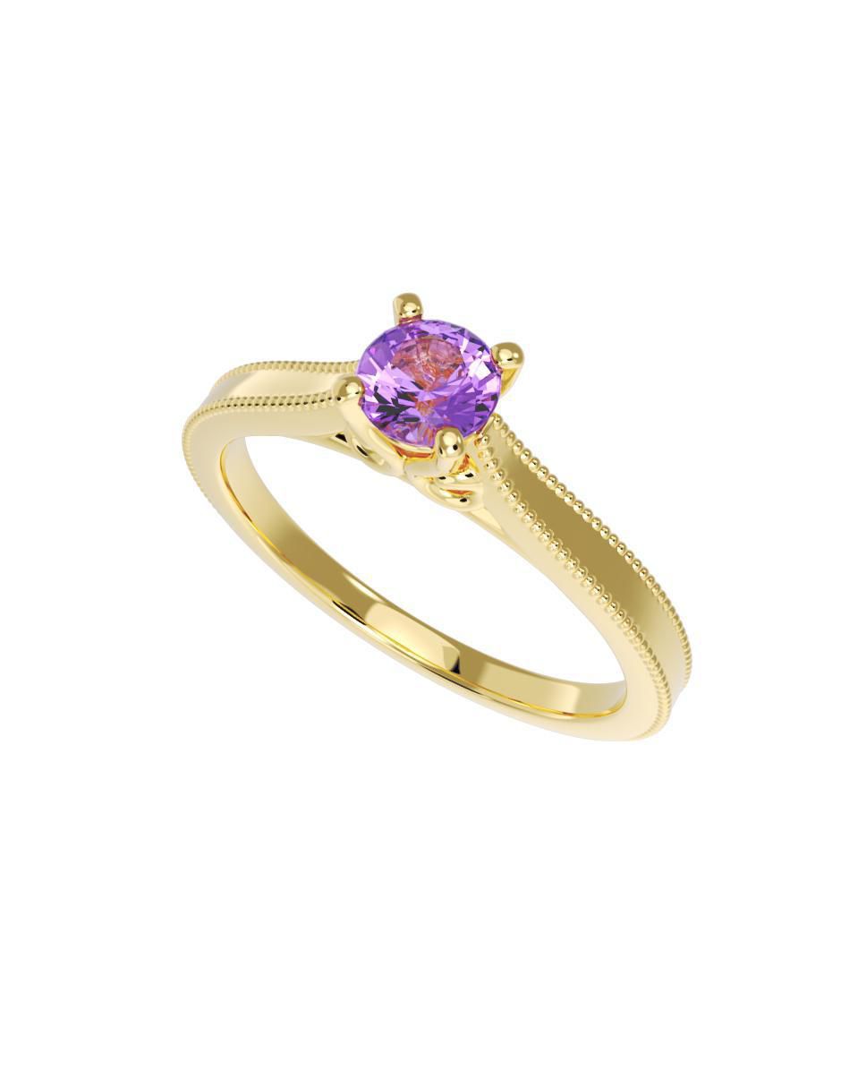 Anillo de compromiso 14 k 2