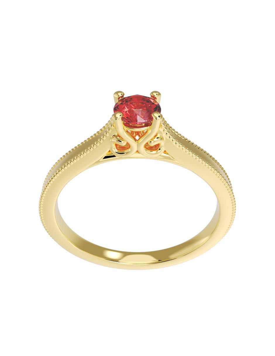Anillo de compromiso 14 k 4