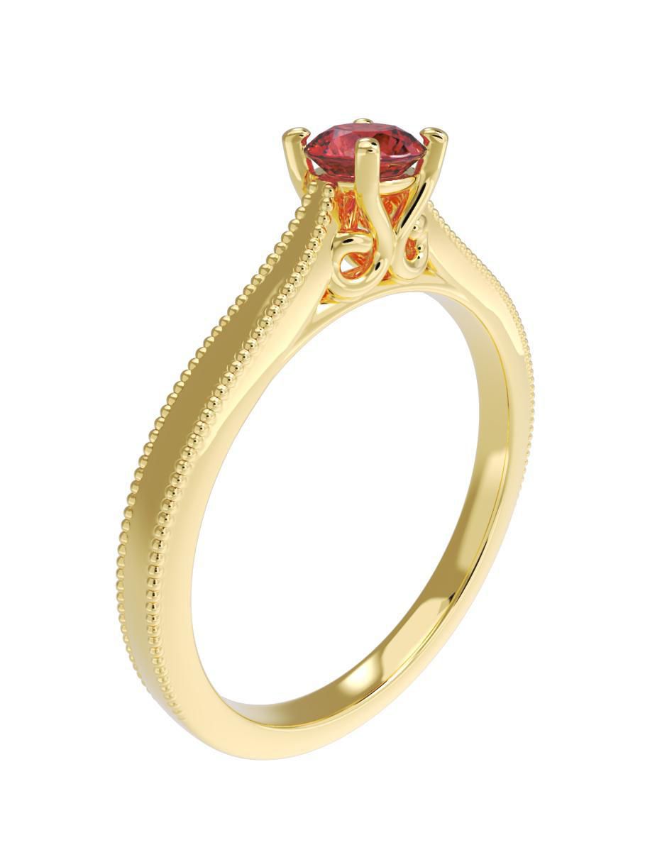Anillo de compromiso 14 k 3