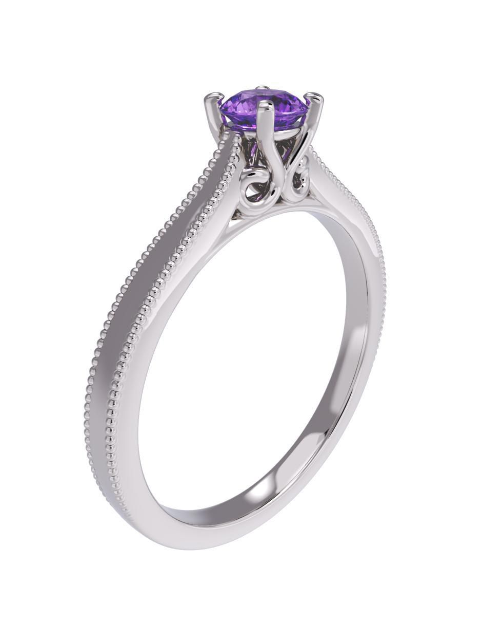 Anillo de compromiso 14 k 3