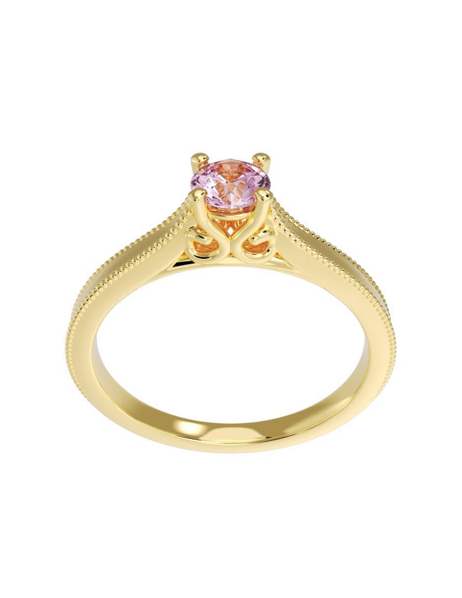 Anillo de compromiso 14 k 3