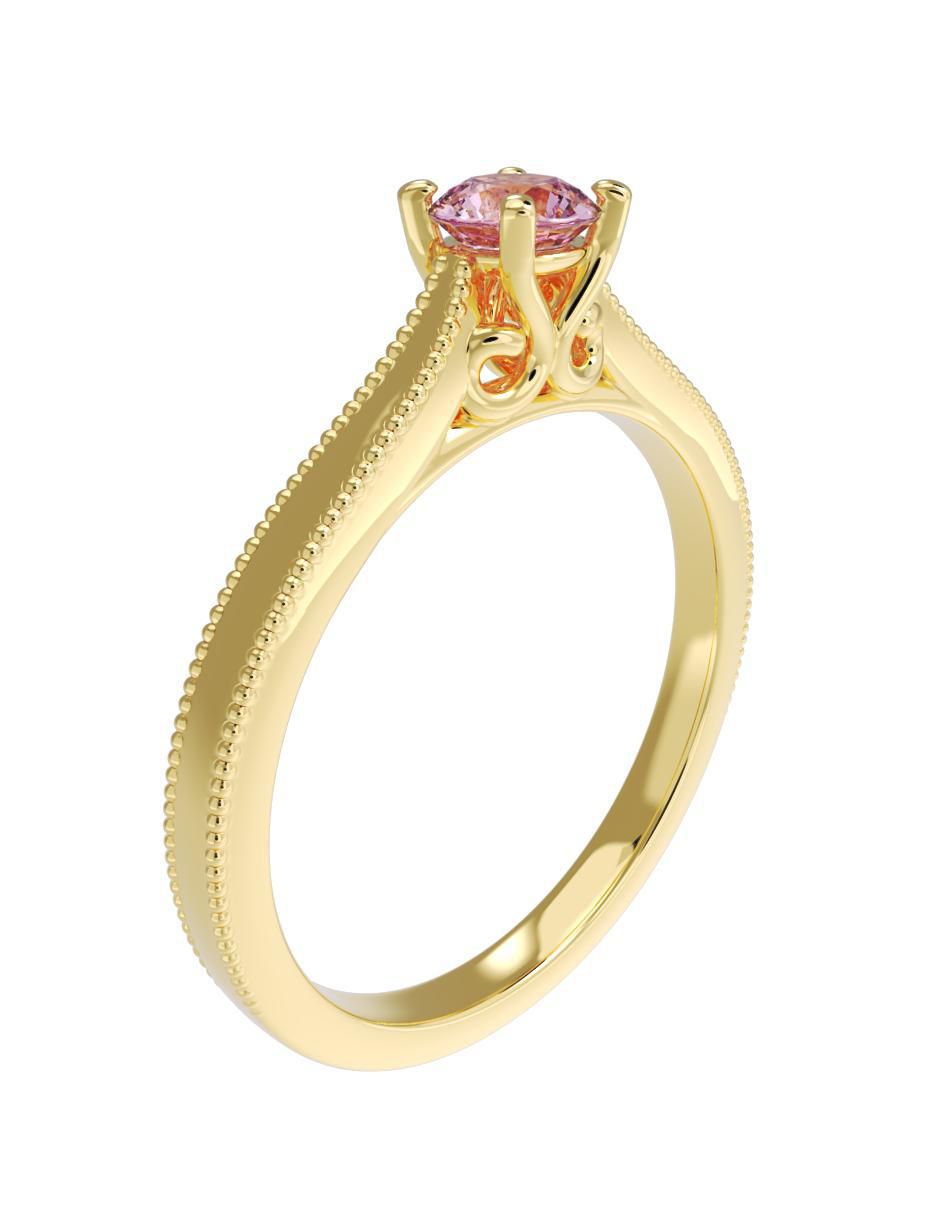 Anillo de compromiso 14 k 4