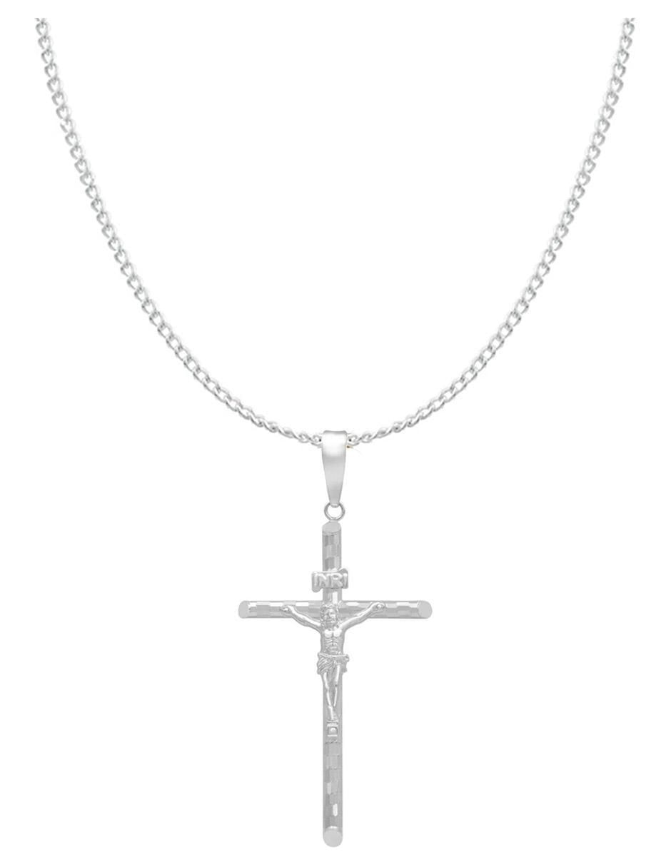 Collar de cruz de plata P 925 Collar de cruz de plata P 925
