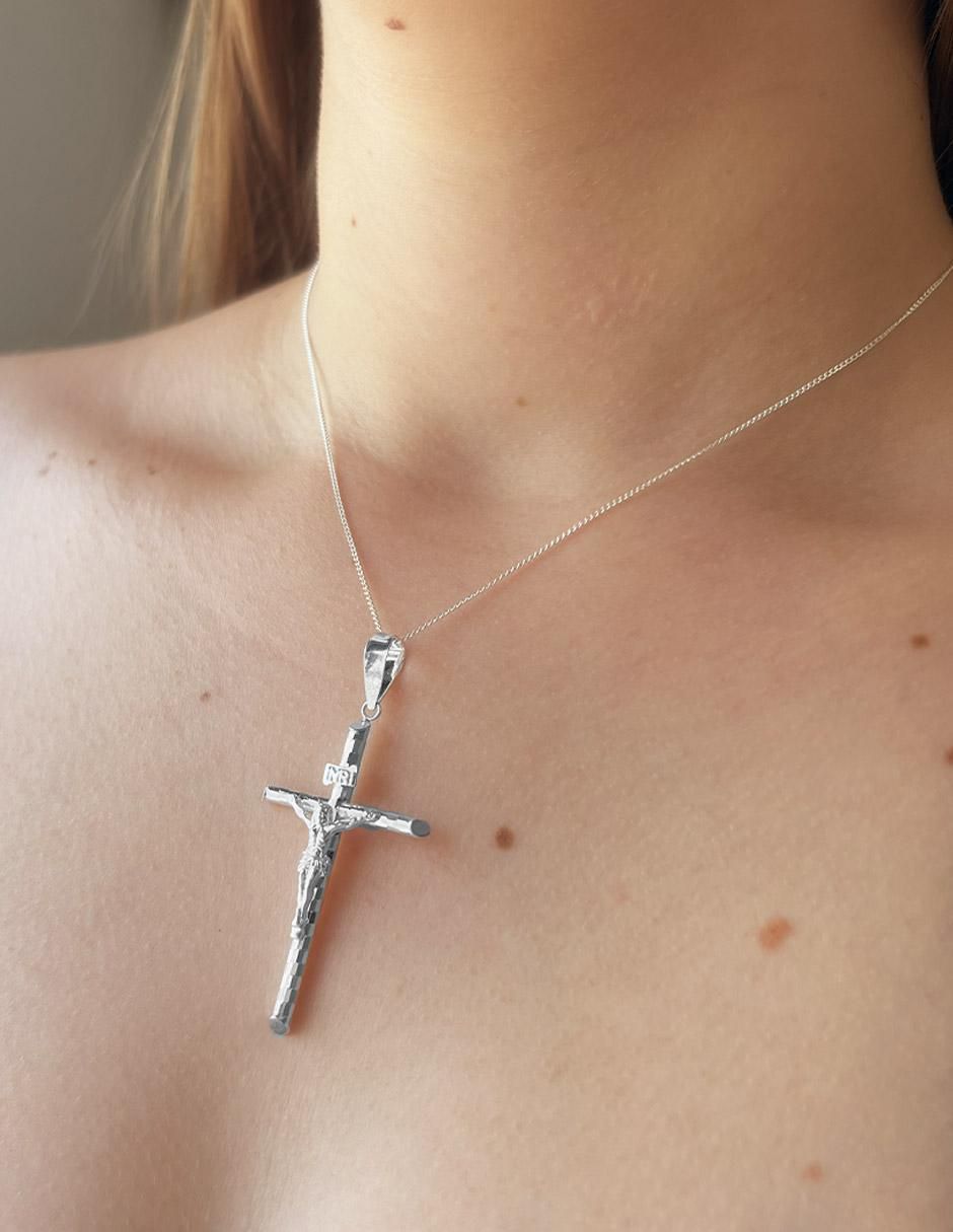 Collar cruz de plata P 925 6