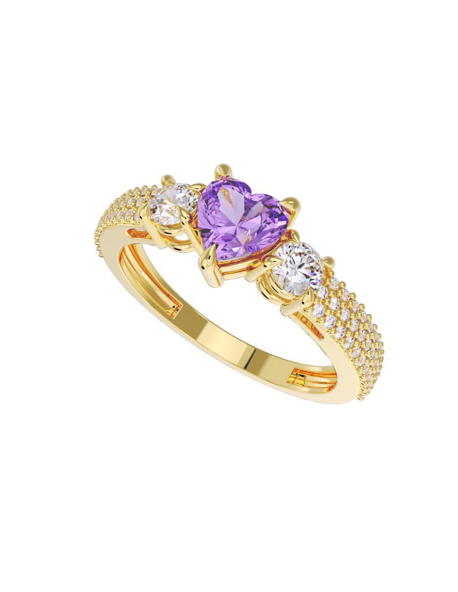 Anillo de compromiso 14 k 2