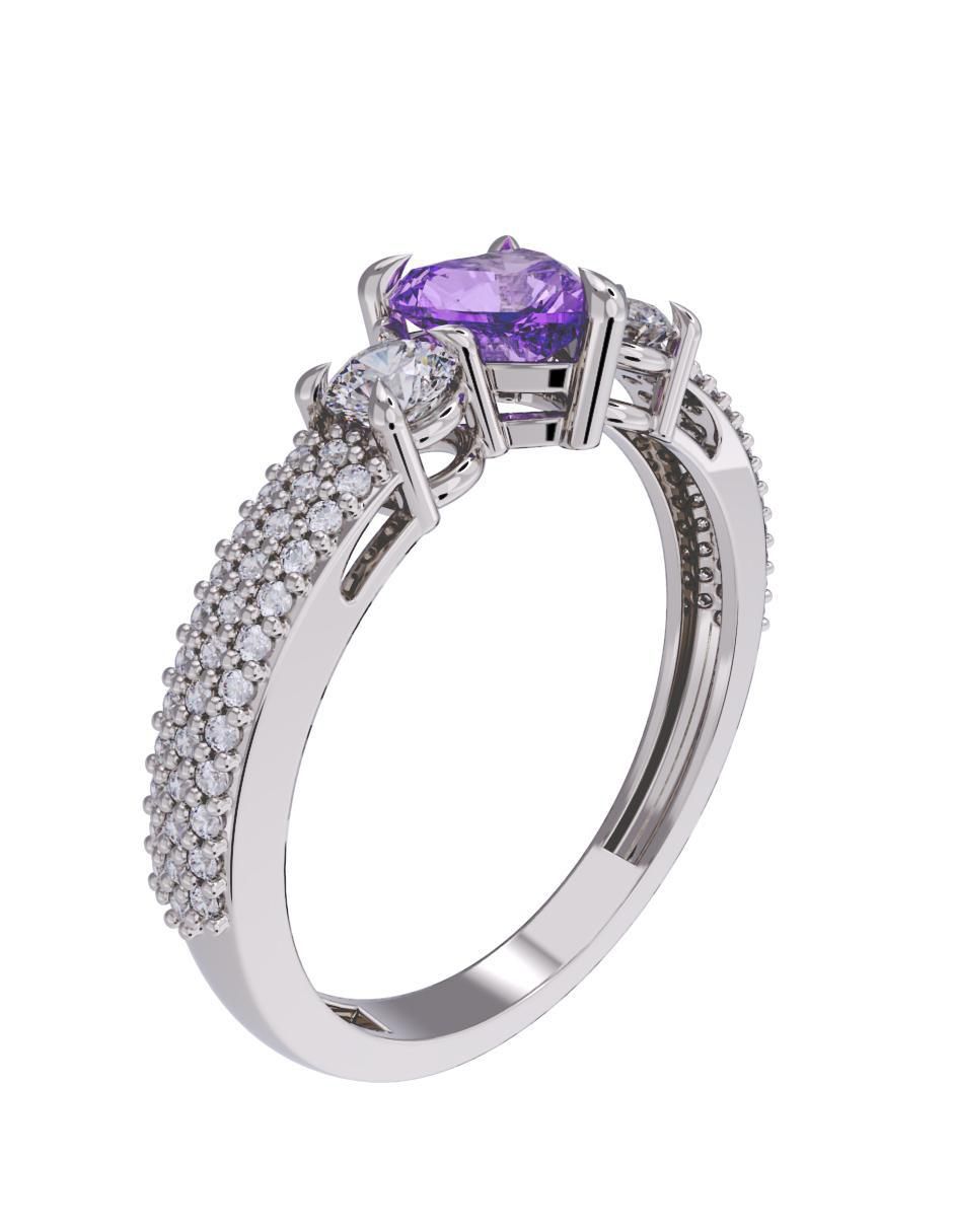 Anillo de compromiso 14 k 3