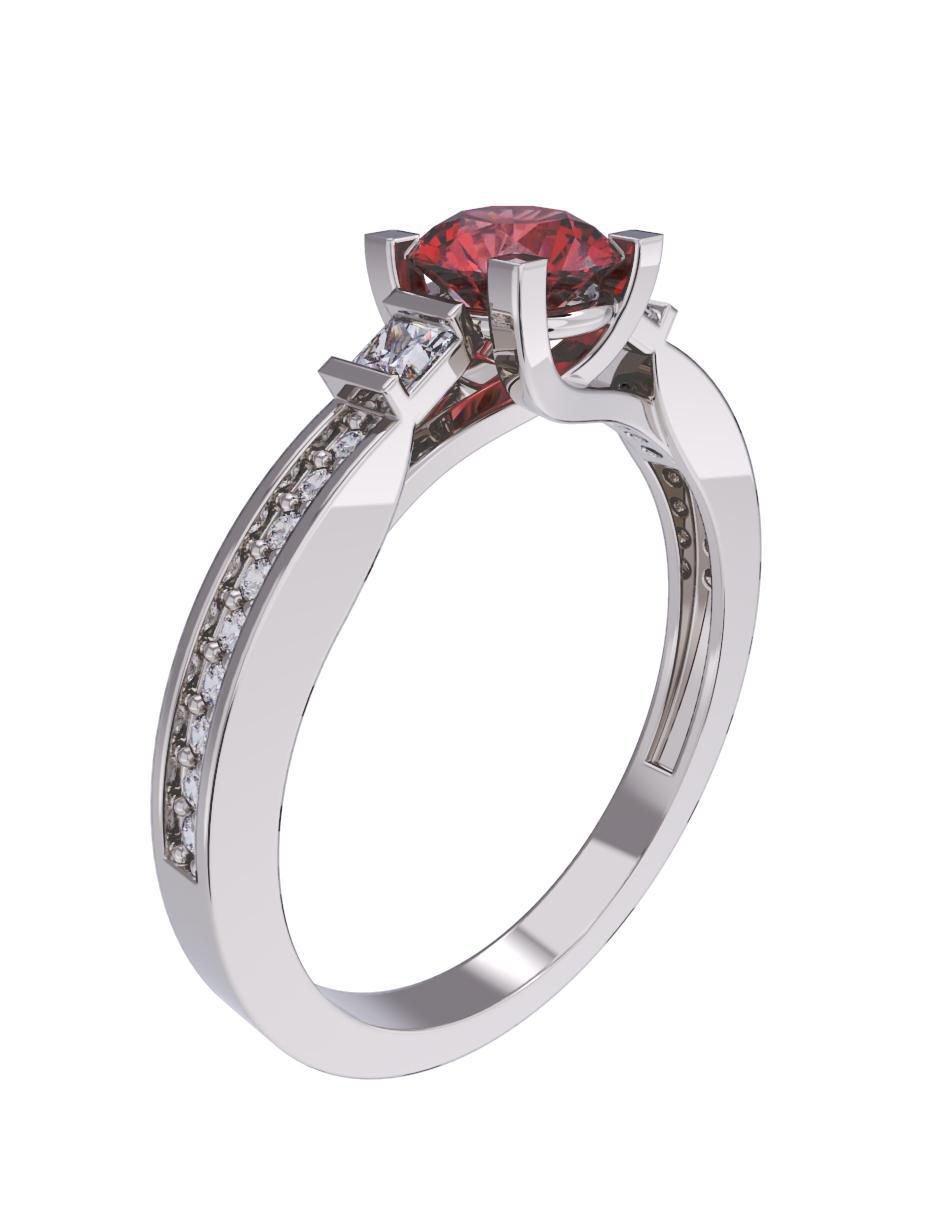 Anillo de compromiso 14 k 3