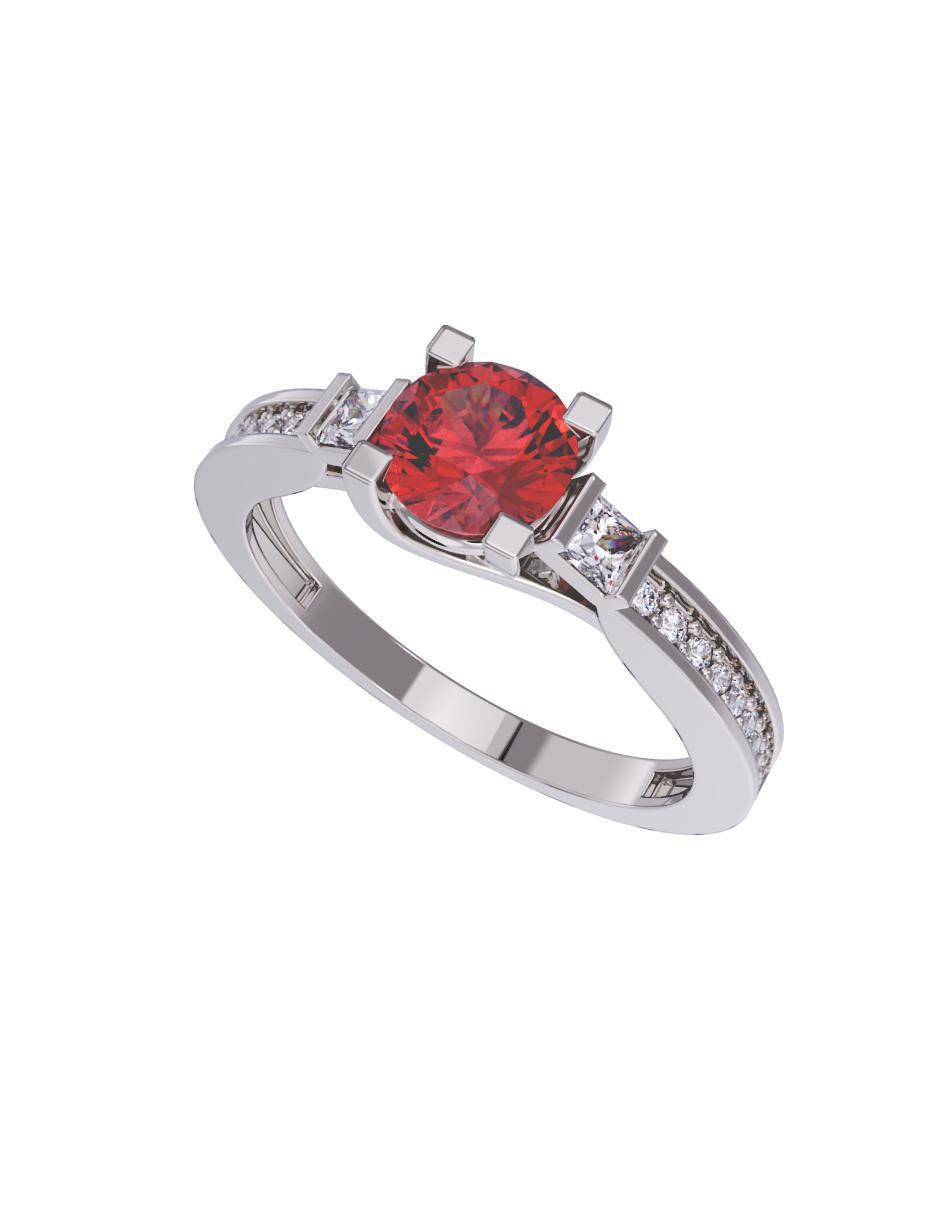 Anillo de compromiso 14 k 4