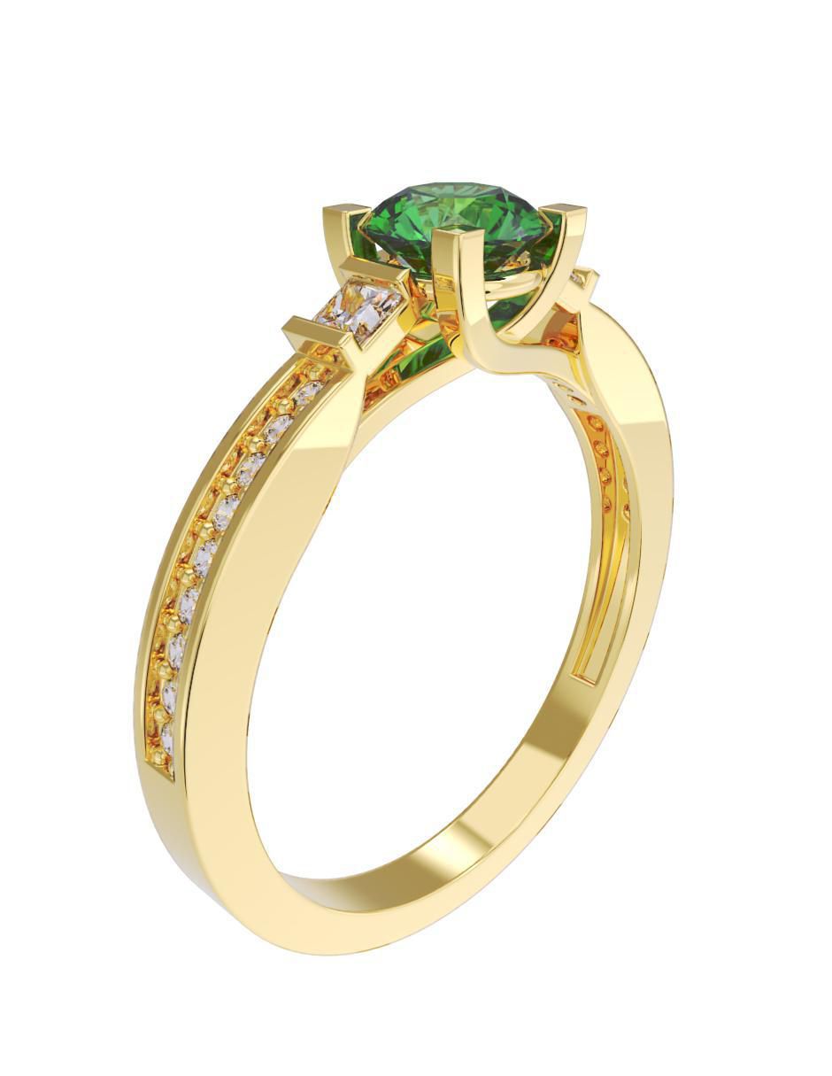 Anillo de compromiso 14 k 4