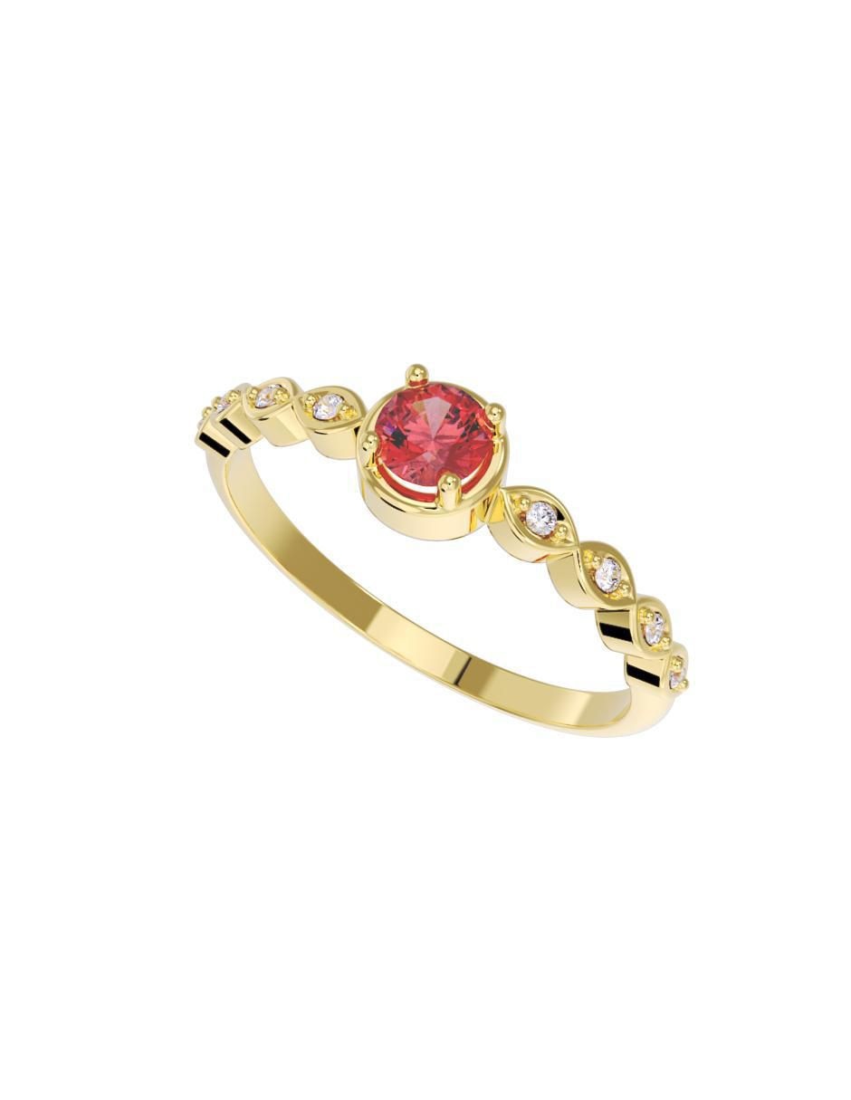 Anillo de compromiso 14 k 2