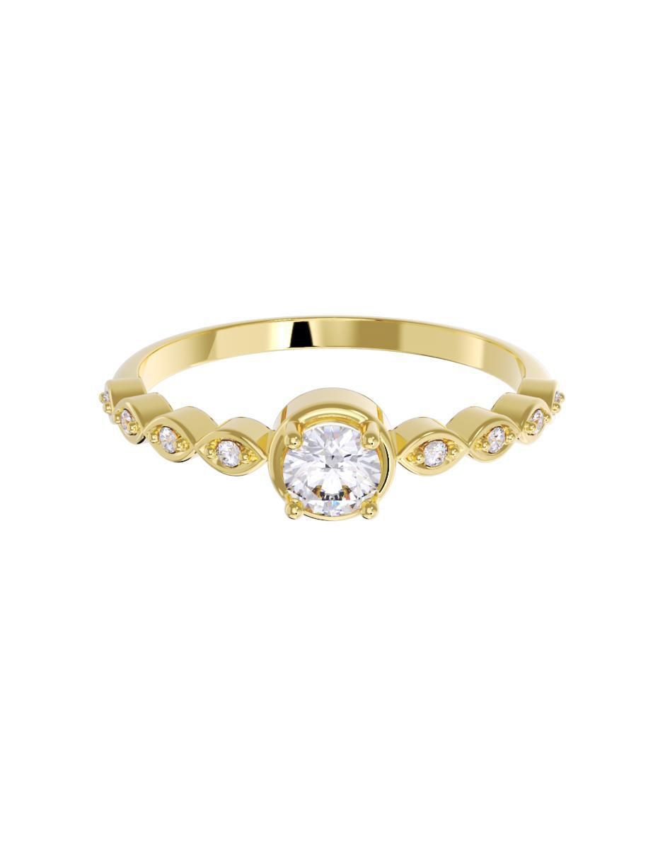 Anillo de compromiso 14 k Anillo de compromiso 14 k