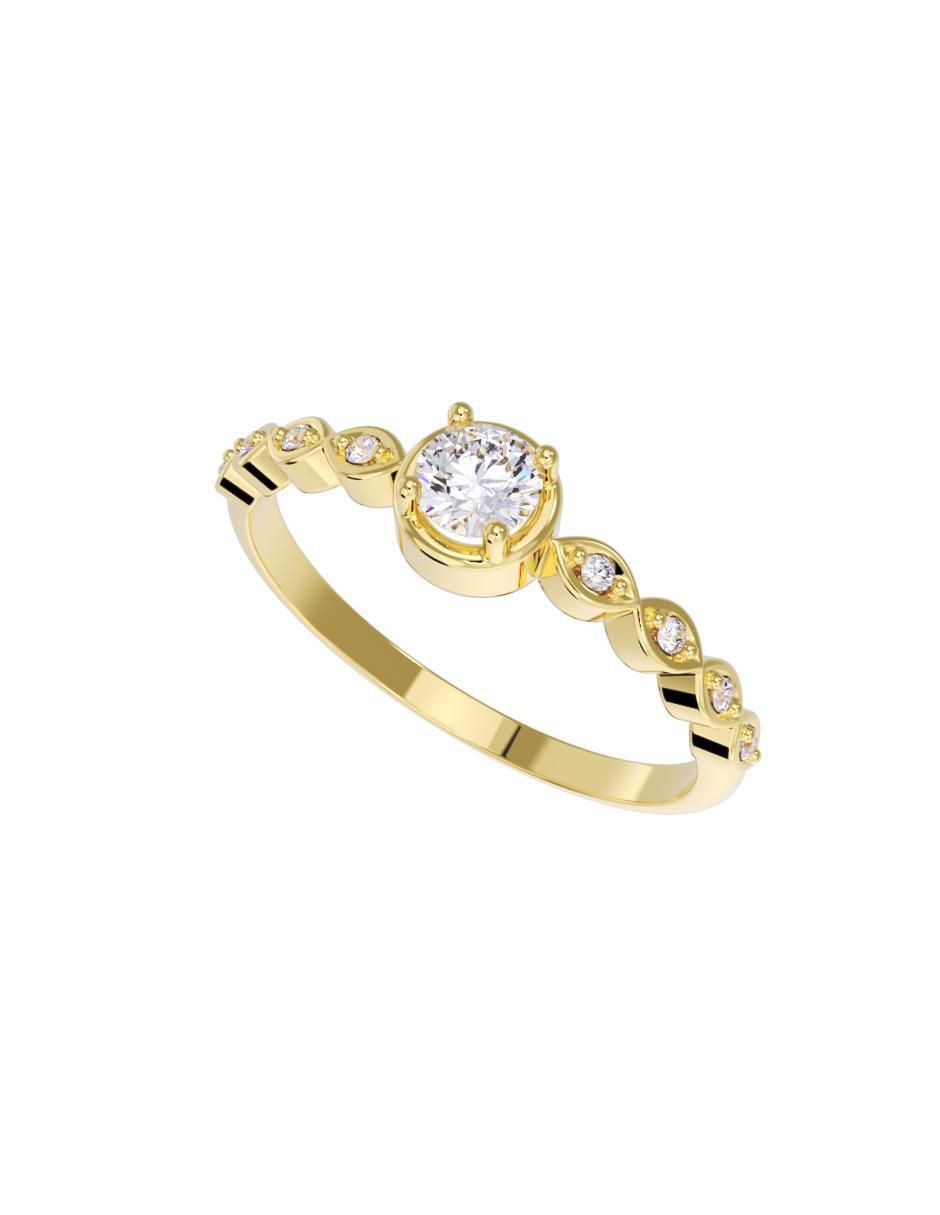 Anillo de compromiso 14 k 2