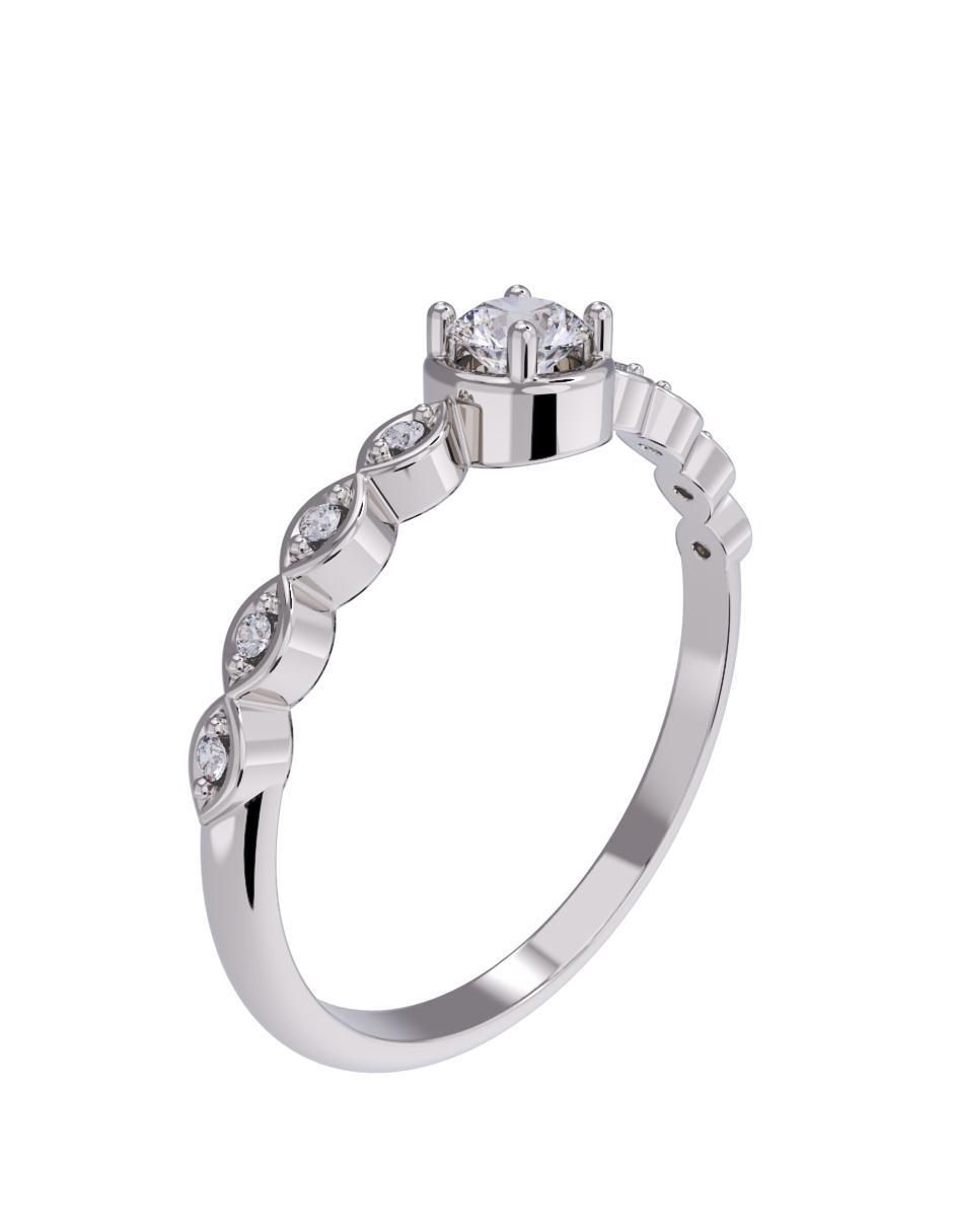 Anillo de compromiso 14 k 3