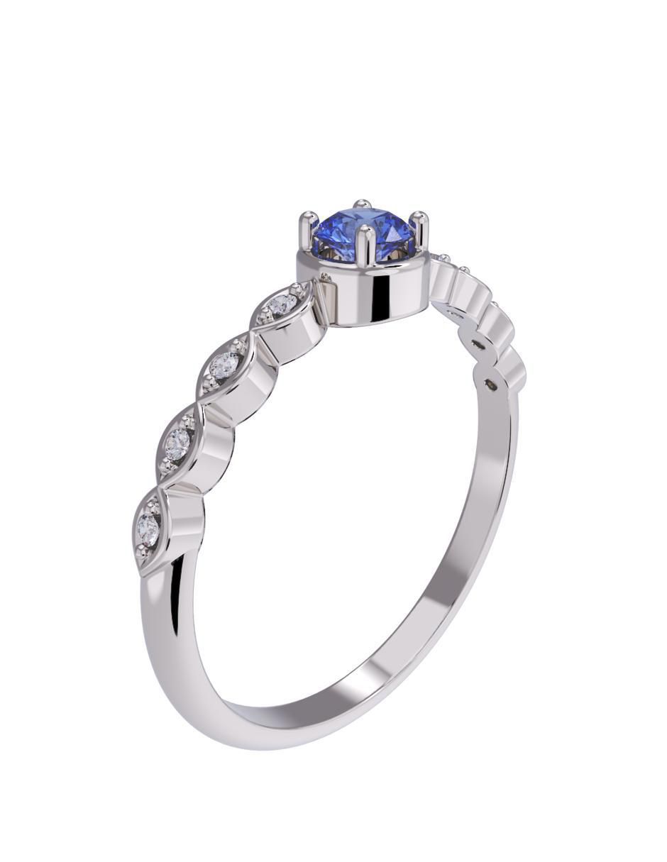 Anillo de compromiso 14 k 3