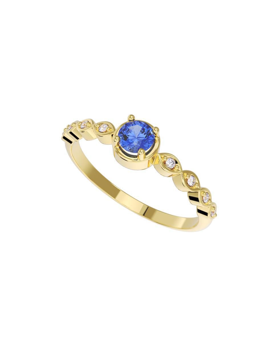 Anillo de compromiso 14 k 2
