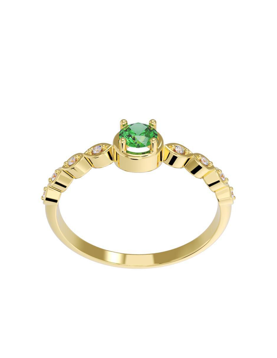 Anillo de compromiso 14 k 3
