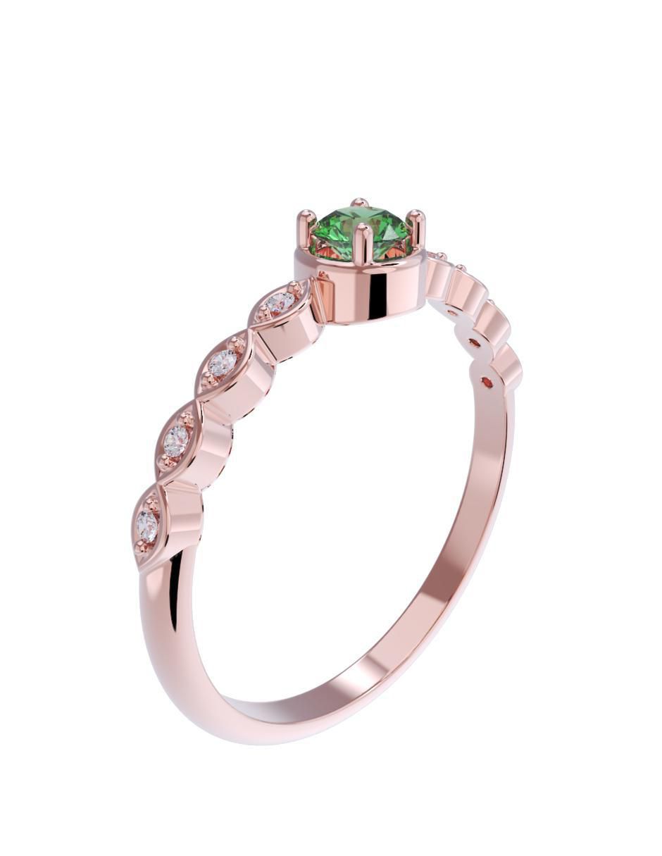Anillo de compromiso 14 k 3