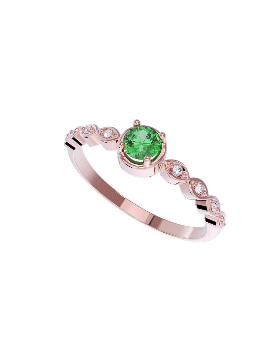 Anillo de compromiso 14 k 4
