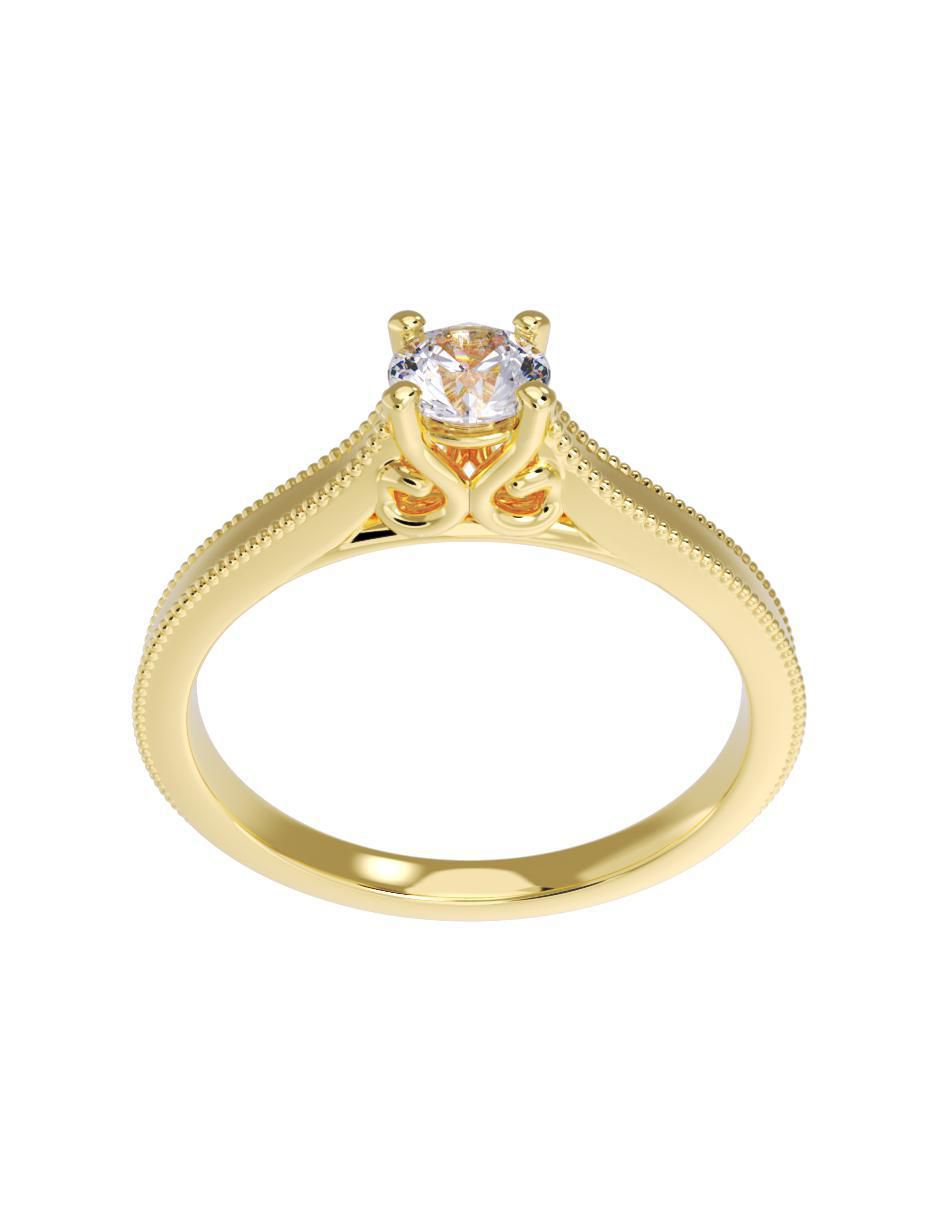 Anillo de compromiso 10 k 4