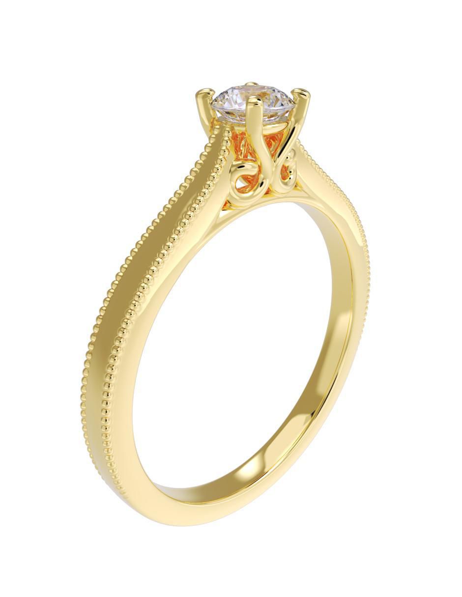Anillo de compromiso 10 k 3